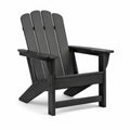 Sedia Adirondack in Legno Composito per Esterni Nera