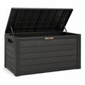 Baule da giardino in plastica nero